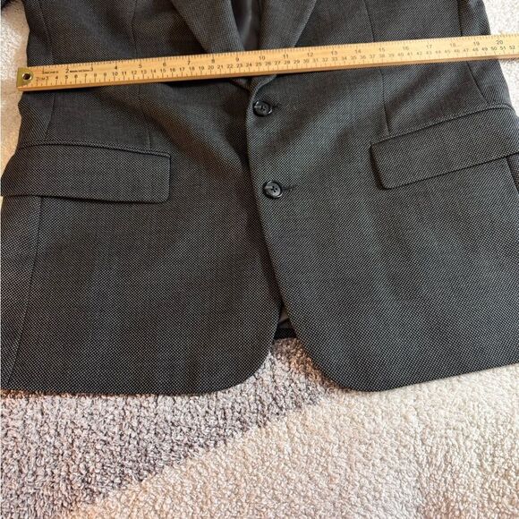 Vintage Givenchy Monsieur Blazer Mens Wool Houndstooth Gray Jacket Union Made - Picture 5 of 15